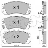 Тормозные колодки, дисковые, комплект CIFAM 214 82 822-140-0 Subaru Impreza (GC) 1 Седан 2.2 Gx AWD 132 л.с. 1995 – 1998 24389