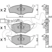 Тормозные колодки, дисковые, комплект CIFAM 822-345-1 23395 Audi A2 2339 4