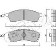 Тормозные колодки, дисковые, комплект CIFAM 2467983 822-410-0 2337 9 23380