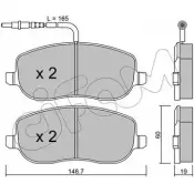 Тормозные колодки, дисковые, комплект CIFAM 0R3XIB 822-530-2 202 61 Fiat Ulysse (179) 2 Минивэн 2.0 D Multijet 136 л.с. 2006 – 2011