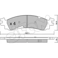 Тормозные колодки, дисковые, комплект CIFAM Ford Explorer 4 (U251) Внедорожник 4.6 4WD 296 л.с. 2006 – 2010 DPZAQ46 IP TDWI 822-686-0