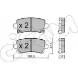 Тормозные колодки, дисковые, комплект CIFAM 822-844-0 2442 1 24422 Opel Insignia (A) 1 Седан 2.0 CDTI 4x4 (69) 163 л.с. 2013 – 2017