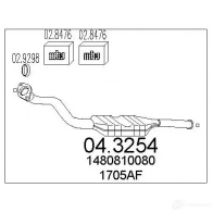 Катализатор MTS 8033464061128 C0YIK T2 043254 Fiat Scudo