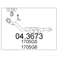 Катализатор MTS 8033464064112 Peugeot 406 1 (8B) Седан 1.6 88 л.с. 1995 – 2004 043673 AHLD D