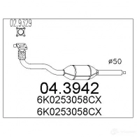 Катализатор MTS Volkswagen Golf 3 1993 – 1997 044 846 043942 8033464410704