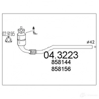 Катализатор MTS 043223 I50VH CJ 8033464060848 1701540