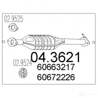 Катализатор MTS 043621 8033464063573 1701817 TE3 5M53