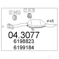 Катализатор MTS 8033464059804 0D C7NU 043077 1701406