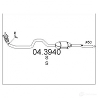 Катализатор MTS Seat Toledo (1M2) 2 Седан 1.4 16V 75 л.с. 2000 – 2002 043940 8033464230029 8F0F N