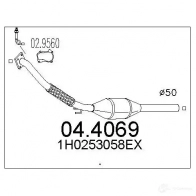 Катализатор MTS Volkswagen Golf 3 1993 – 1997 KK S3C 8033464456023 044069