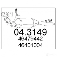 Катализатор MTS 1701473 8033464060299 IB 5ZCA 043149