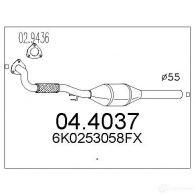 Катализатор MTS Seat Cordoba (6K5) 1 Универсал 1.9 TDI 110 л.с. 1997 – 2002 MF JRN 044037 8033464454111