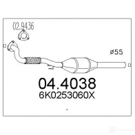 Катализатор MTS TF1 5S Seat Cordoba (6K1, 6K2) 1 Седан 1.9 TDI 110 л.с. 1997 – 2002 044038 8033464454128