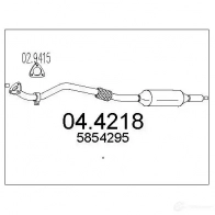 Катализатор MTS Opel Astra (H) 3 Хэтчбек 1.9 CDTI (L48) 150 л.с. 2004 – 2010 TC EG2 044218 8033464914295