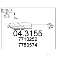 Катализатор MTS 1701479 EORLW R 8033464060350 043155