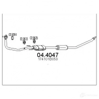 Катализатор MTS 8033464454562 DA K3ON1 044047 Toyota Starlet