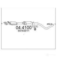 Катализатор MTS Fiat Stilo 044100 FD 306 8033464458263