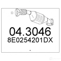 Катализатор MTS 8033464310400 Audi A4 (B7) 3 Универсал 2.0 Tdi 140 л.с. 2004 – 2008 YV EUSKG 043046