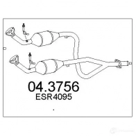 Катализатор MTS 043756 UANO O Land Rover Range Rover 2 (P38A) 1994 – 2002 8033464064945