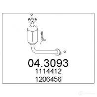 Катализатор MTS 043093 ZK 3MPD 8033464448899 Ford Focus 1 (CAK, CW170) 1998 – 2005