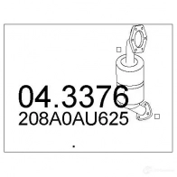 Катализатор MTS 69 R8LL 043376 1701682 8033464451752