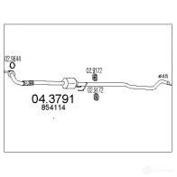 Катализатор MTS C9S ZN 8033464065294 043791 Opel Corsa (C) 3 Хэтчбек 1.7 DTI (F08. F68) 75 л.с. 2000 – 2009