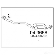 Катализатор MTS 043668 Mercedes C-Class (W202) 1 Седан 2.3 C 230 Kompressor (2024) 193 л.с. 1995 – 2000 ZE NH4 8033464064044