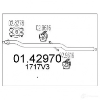 Выхлопная труба глушителя MTS 8033464307370 Citroen C5 2 (RC, PF3) Хэтчбек 2.2 HDi (RC4HxE) 133 л.с. 2004 – 2024 0142970 J3R 3W