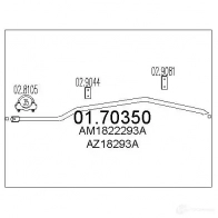 Выхлопная труба глушителя MTS KCH YZ8T 1699632 8033464039240 0170350