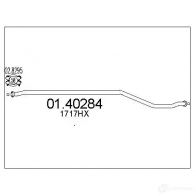 Выхлопная труба глушителя MTS 8033464898496 X OXKKY4 Peugeot 206 1 (2AC) Хэтчбек 1.4 i 75 л.с. 1998 – 2025 0140284