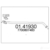 Выхлопная труба глушителя MTS 8033464014537 0141930 1695746 VES 99