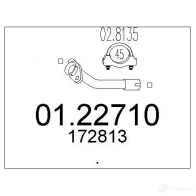 Выхлопная труба глушителя MTS 8033464455385 0122710 E D3XYWX 1695351