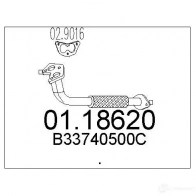 Выхлопная труба глушителя MTS LGZL A 0118620 1694890 8033464008680