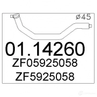 Выхлопная труба глушителя MTS O Z9ZSW6 1694523 8033464004828 0114260