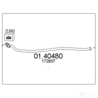 Выхлопная труба глушителя MTS 1695635 NV N1I0 0140480 8033464013387