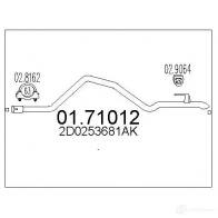 Выхлопная труба глушителя MTS I9ZNA MQ Volkswagen LT 0171012 8033464456139