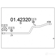 Выхлопная труба глушителя MTS 8033464014902 XUGE N Fiat Doblo (223) 1 Фургон 0142320