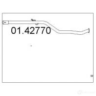 Выхлопная труба глушителя MTS 8033464015350 0142770 OHZY X1S Citroen Saxo 1 (S0, S1) Хэтчбек 1.5 D 57 л.с. 1996 – 2001