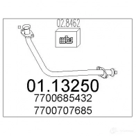 Выхлопная труба глушителя MTS 1694434 0113250 QJ 2ZRZ7 8033464003876