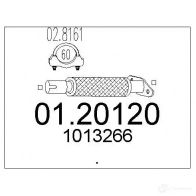 Выхлопная труба глушителя MTS 0120120 8033464009885 Ford Escort 7 (FA, GAL, ABL) Хэтчбек 1.8 Endura Turbo D 70 л.с. 1995 – 1998 W56 EW