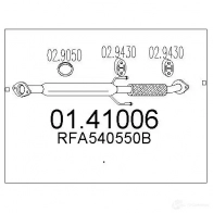 Выхлопная труба глушителя MTS 8033464449667 Mazda CW JM7H 0141006