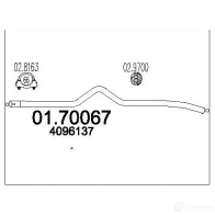 Выхлопная труба глушителя MTS 8033464449483 SCT WH Ford Transit 6 (FD) Автобус 2.0 DI (FE. FF. FG) 86 л.с. 2000 – 2006 0170067