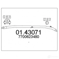 Выхлопная труба глушителя MTS 8033464510404 XXHL T 0143071 1695916