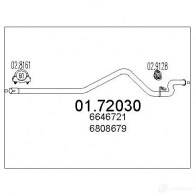 Выхлопная труба глушителя MTS F8PTK 9X 1699725 0172030 8033464040314