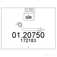 Выхлопная труба глушителя MTS 8033464010454 1695169 2 WYBN 0120750