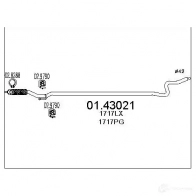 Выхлопная труба глушителя MTS J ANRD 0143021 1695866 8033464434755