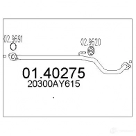 Выхлопная труба глушителя MTS 8033464898175 0140275 1695560 Z UE8Q4