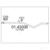 Выхлопная труба глушителя MTS 0143006 8033464309350 Citroen C4 1 (LA, PF2) Купе 2.0 HDi 136 л.с. 2004 – 2010 K3 9PE