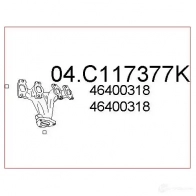 Выхлопная труба глушителя MTS 8033464066932 OE HTWG 04c117377k 1702654