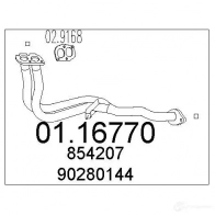 Выхлопная труба глушителя MTS 0116770 8033464007249 P 9A7K Opel Astra (F) 1 Универсал 2.0 i (F08. C05) 115 л.с. 1991 – 1994
